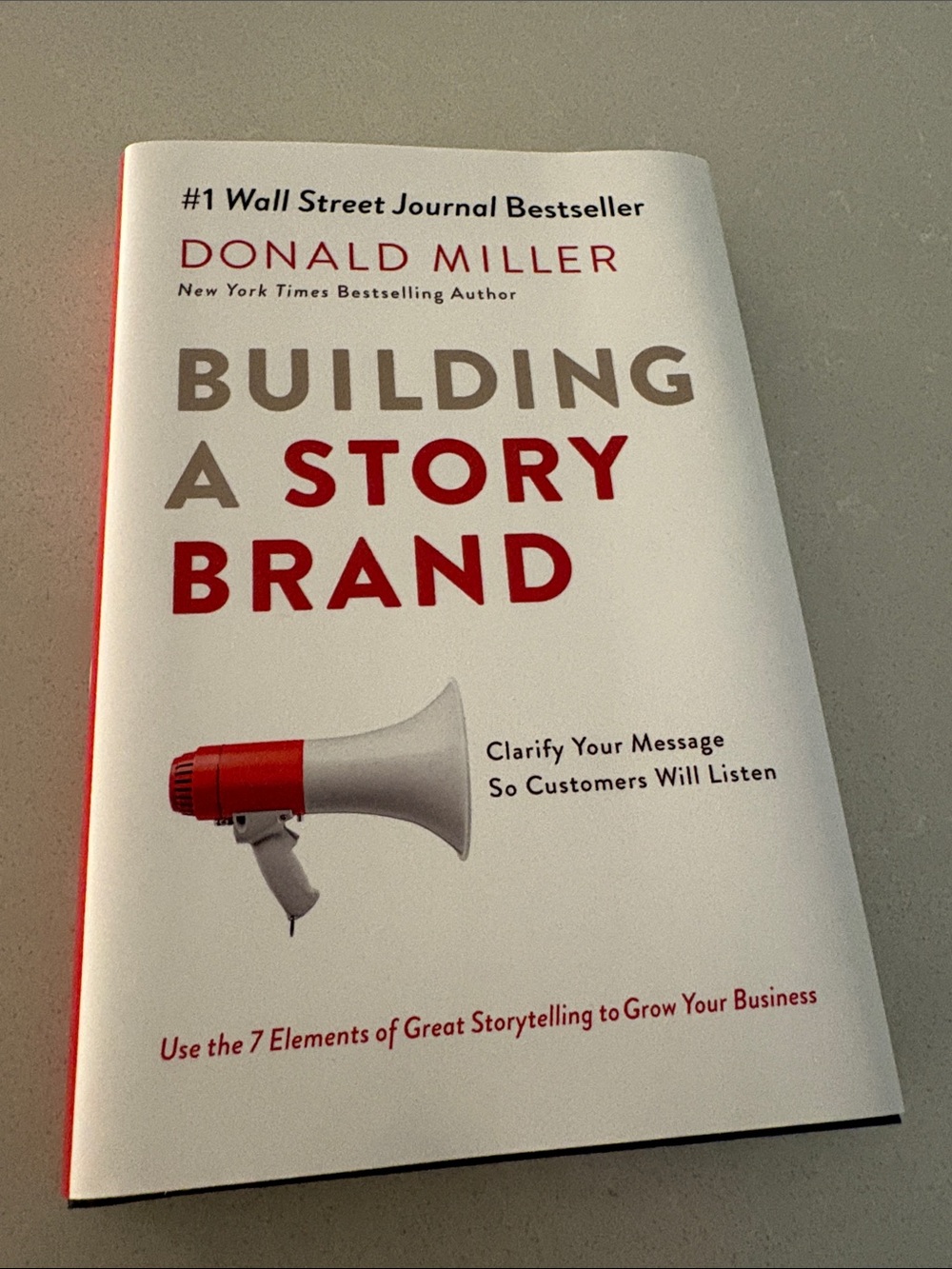 Building a StoryBrand by Donald Miller - White & Red Cover